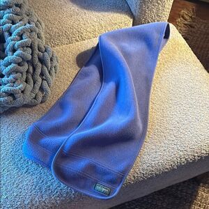 Vintage L.L. Bean Blue Fleece Scarf